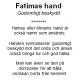 Fatimas hand - stålhalsband